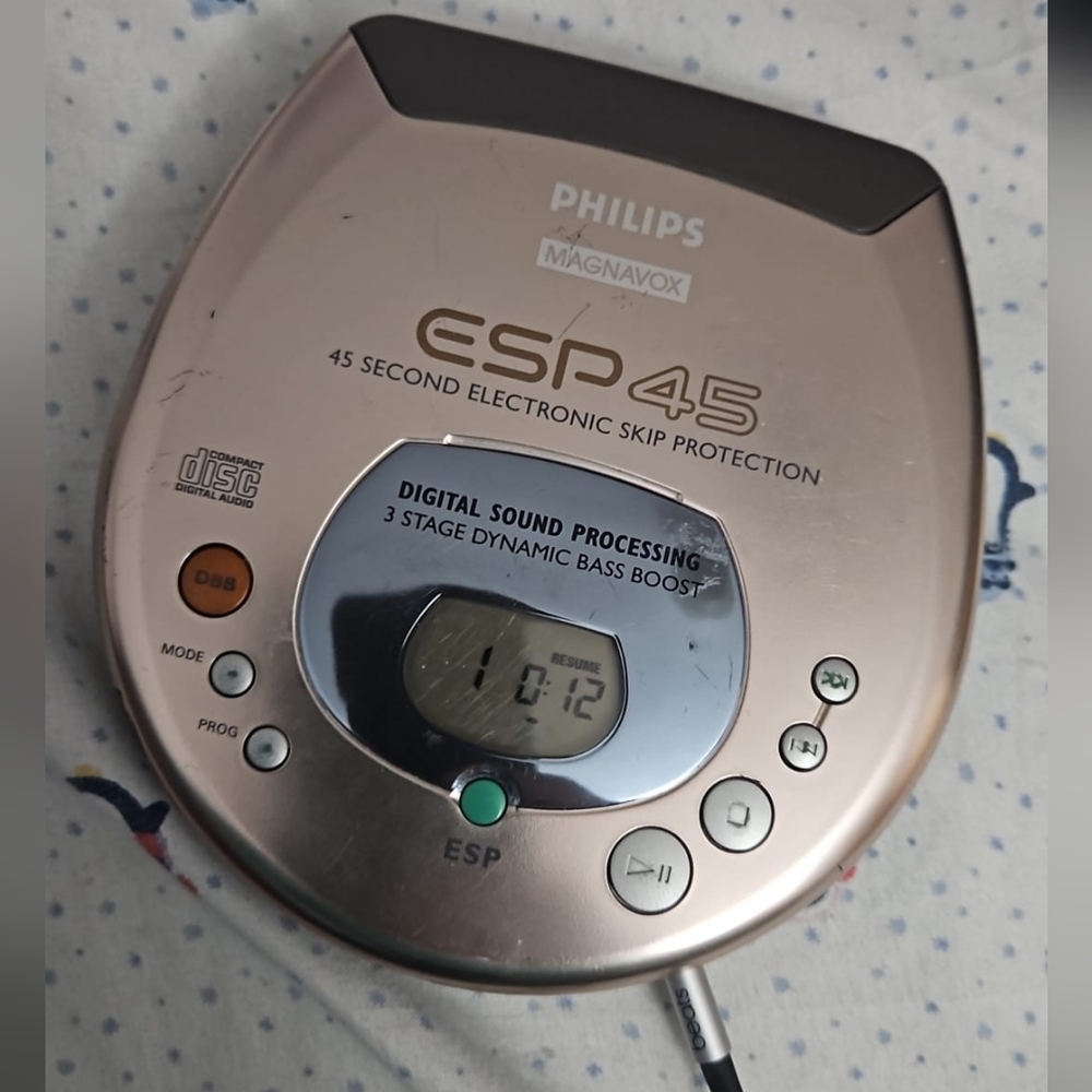 Philips-Magnavox ESP-45 Portable CD Player (working)